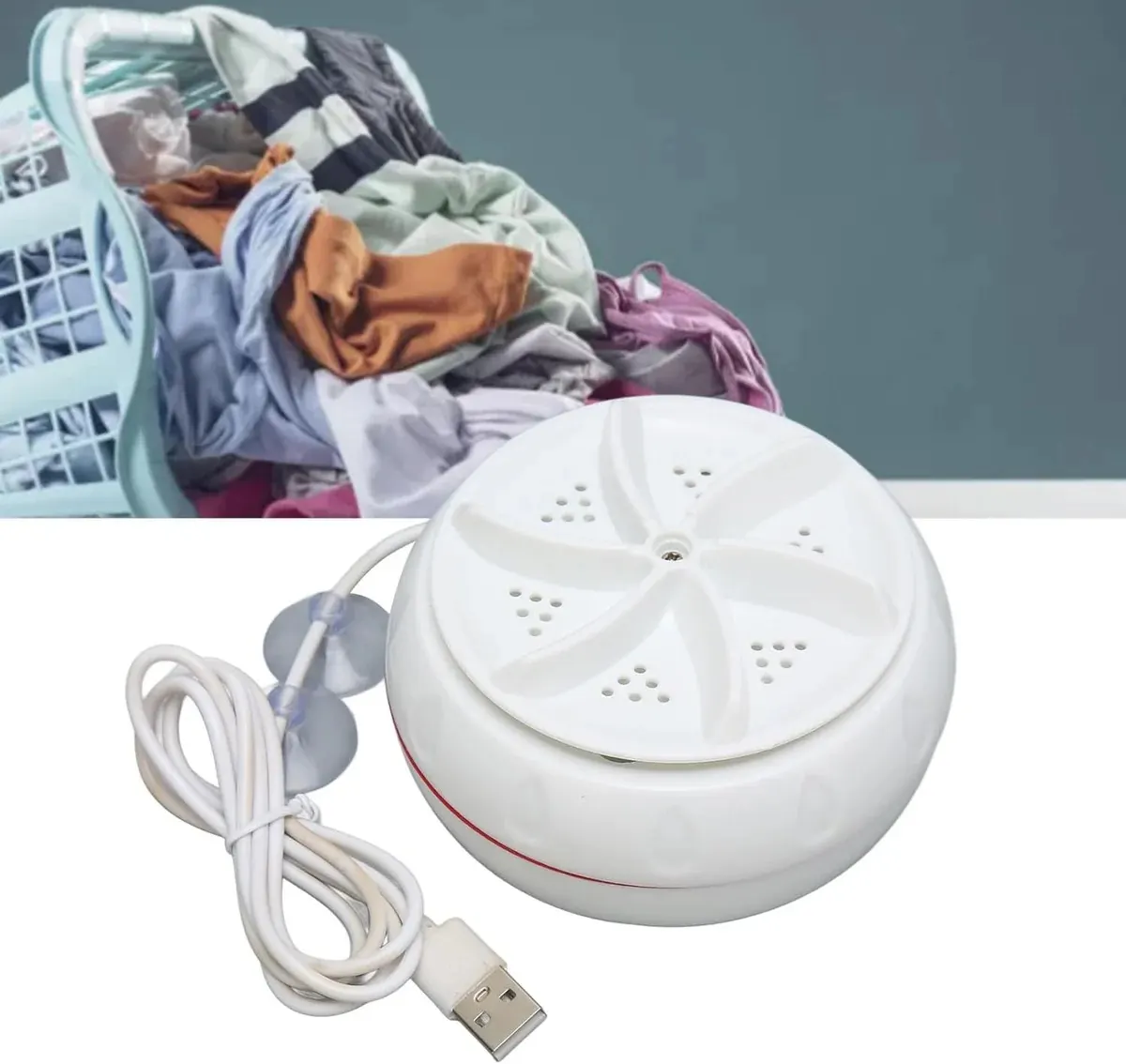 Mini Turbo Washing Machine â€“ Portable USB Washer for Home & Small Spaces