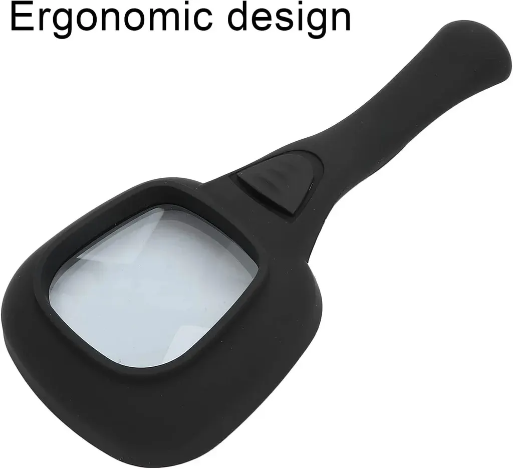Handheld LED Magnifying Glass Ã¢Â€Â“ 6 Lighted Magnifier for Reading & Inspection