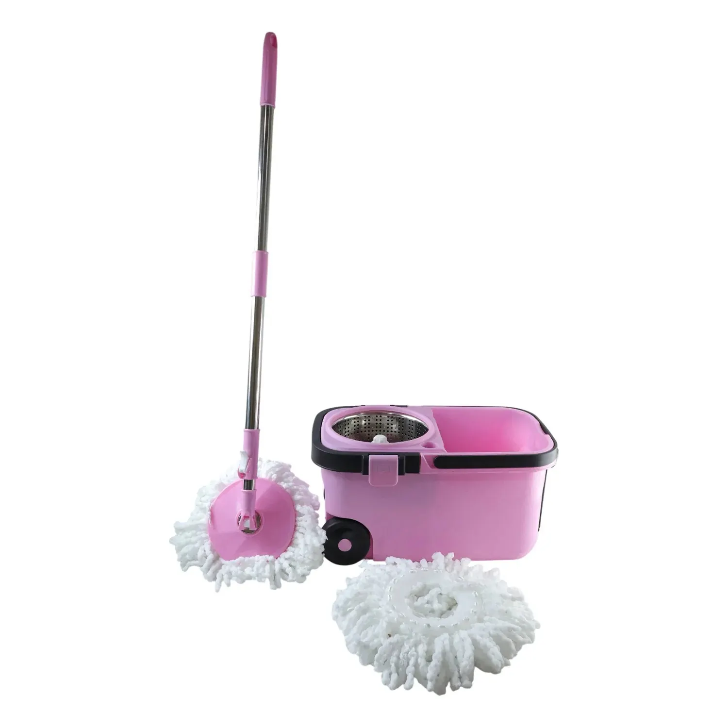 Quick Spin Mop With Steel Spin, Bucket Floor Cleaning, Easy Wheels & Big Bucket, Floor Cleaning Mop with Bucket