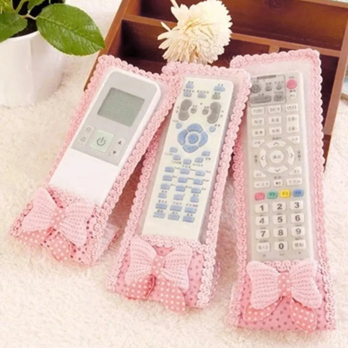 3pc Remote Cover for TV, AC, DTH Ã¢Â€Â“ Dust Covers (Mix Design / 3 Pc)