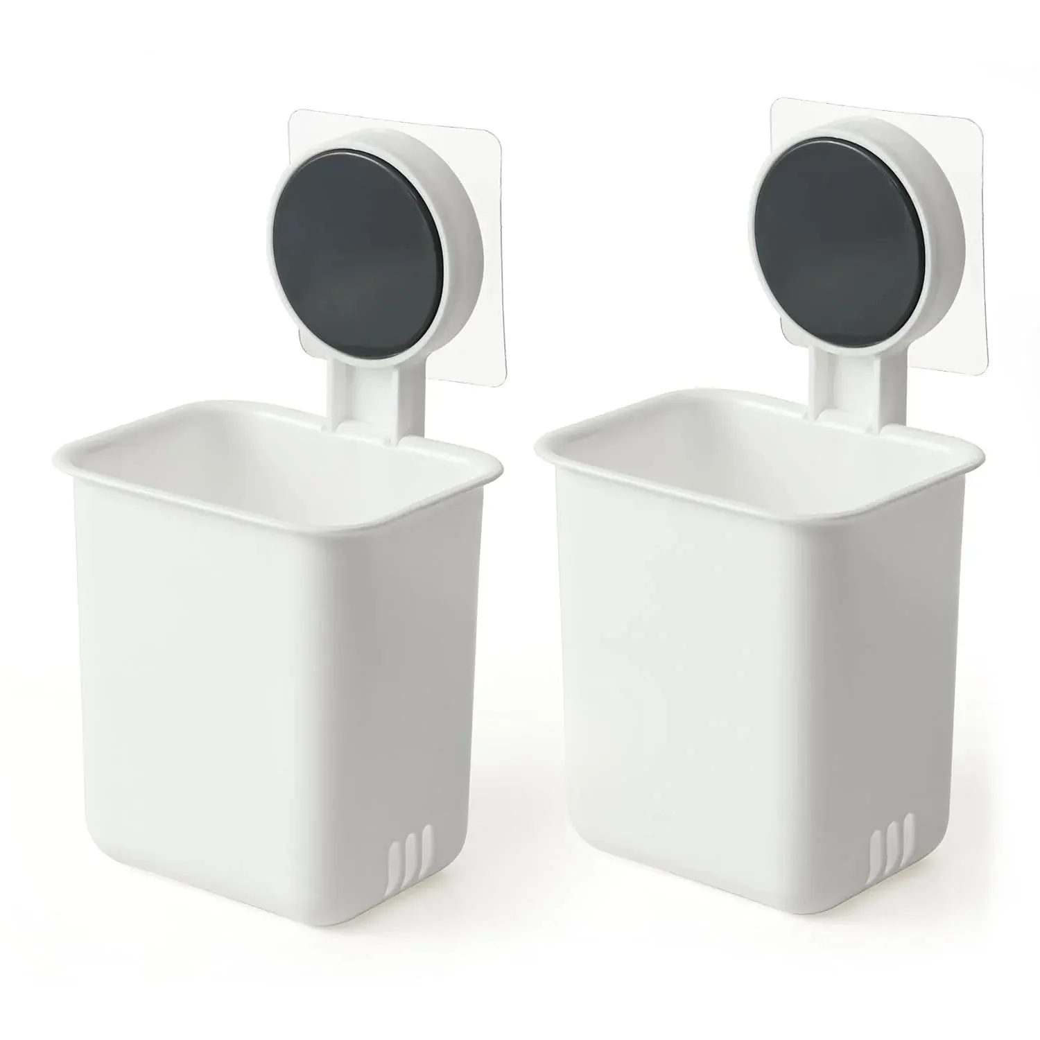 Wall Mounted Bathroom Storage Organizer Cup Set (2 Pc Set)