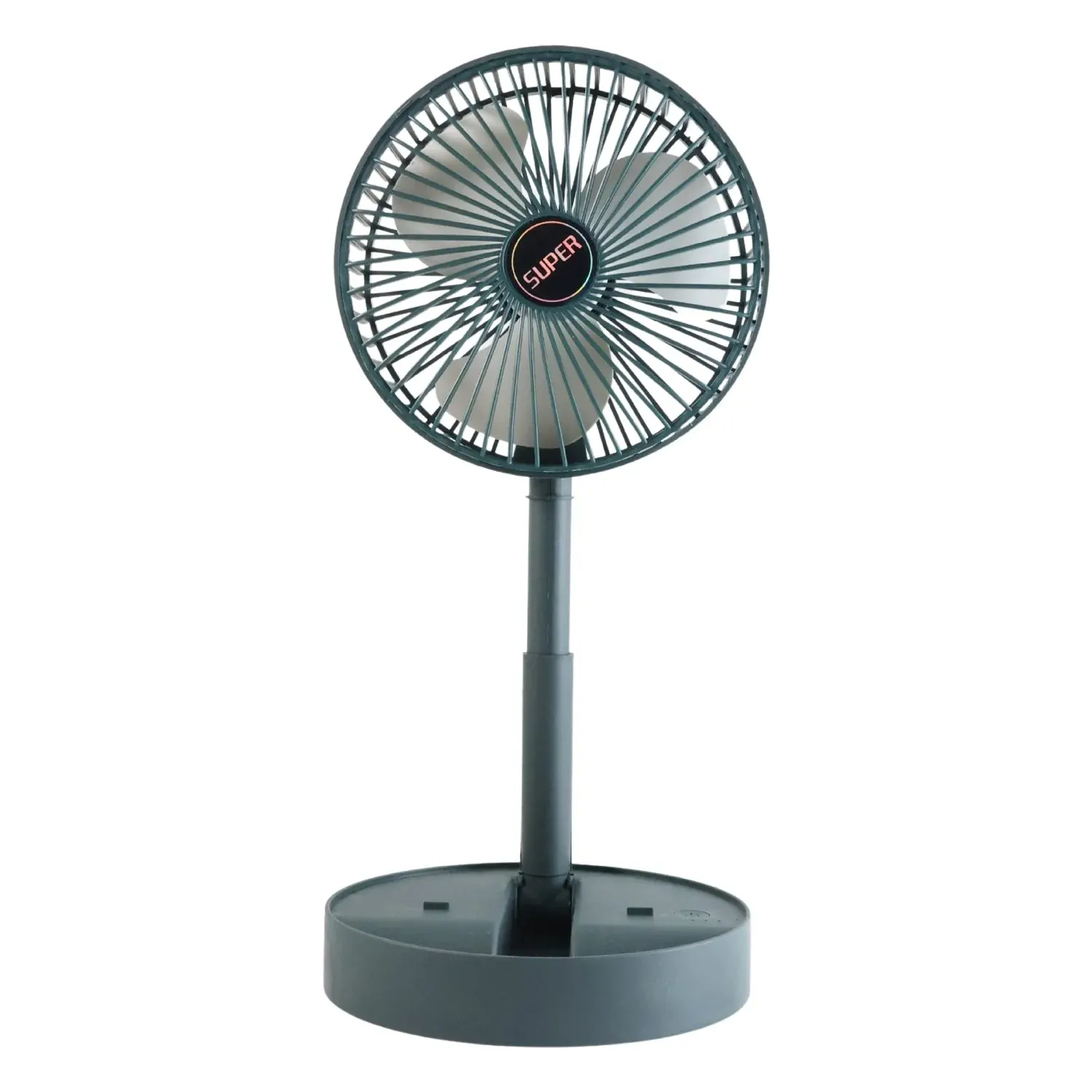 Rechargeable Desktop Table Fan Mobile Phone Holder (1 Pc)