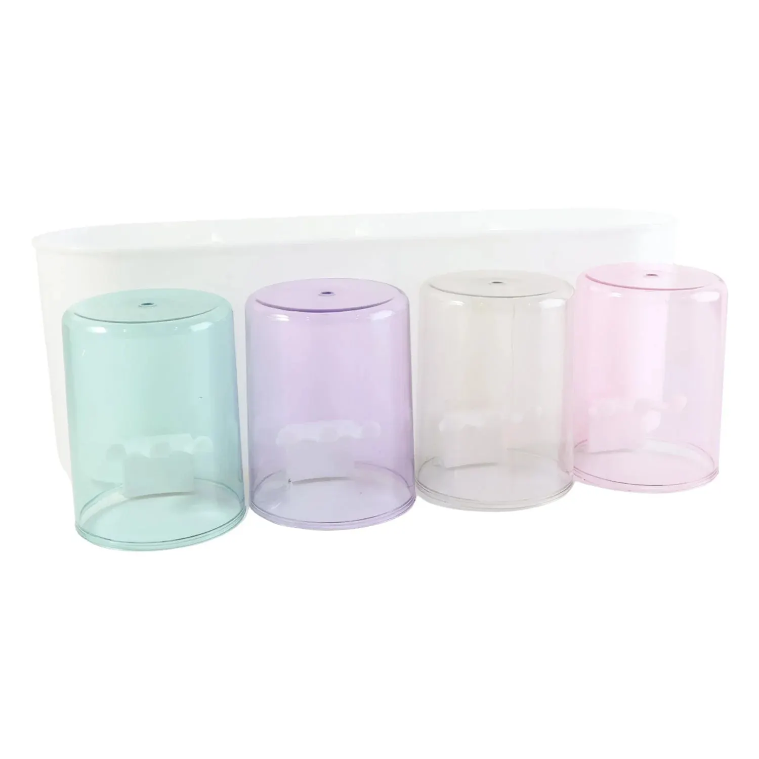 Wall Mounted Toothbrush Holder Set (1 Set)