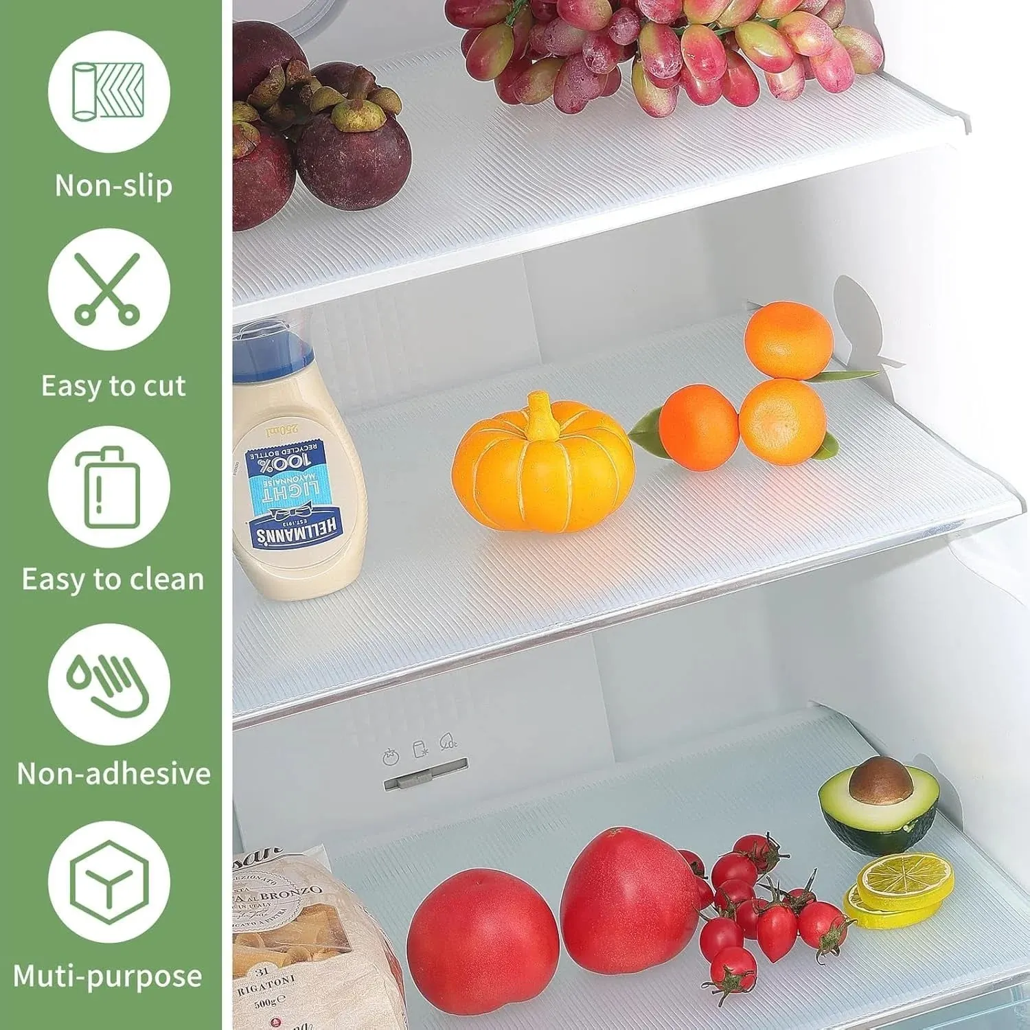 Transparent Plastic Fridge Mat 45 Ã— 29 cm (1 Pc)
