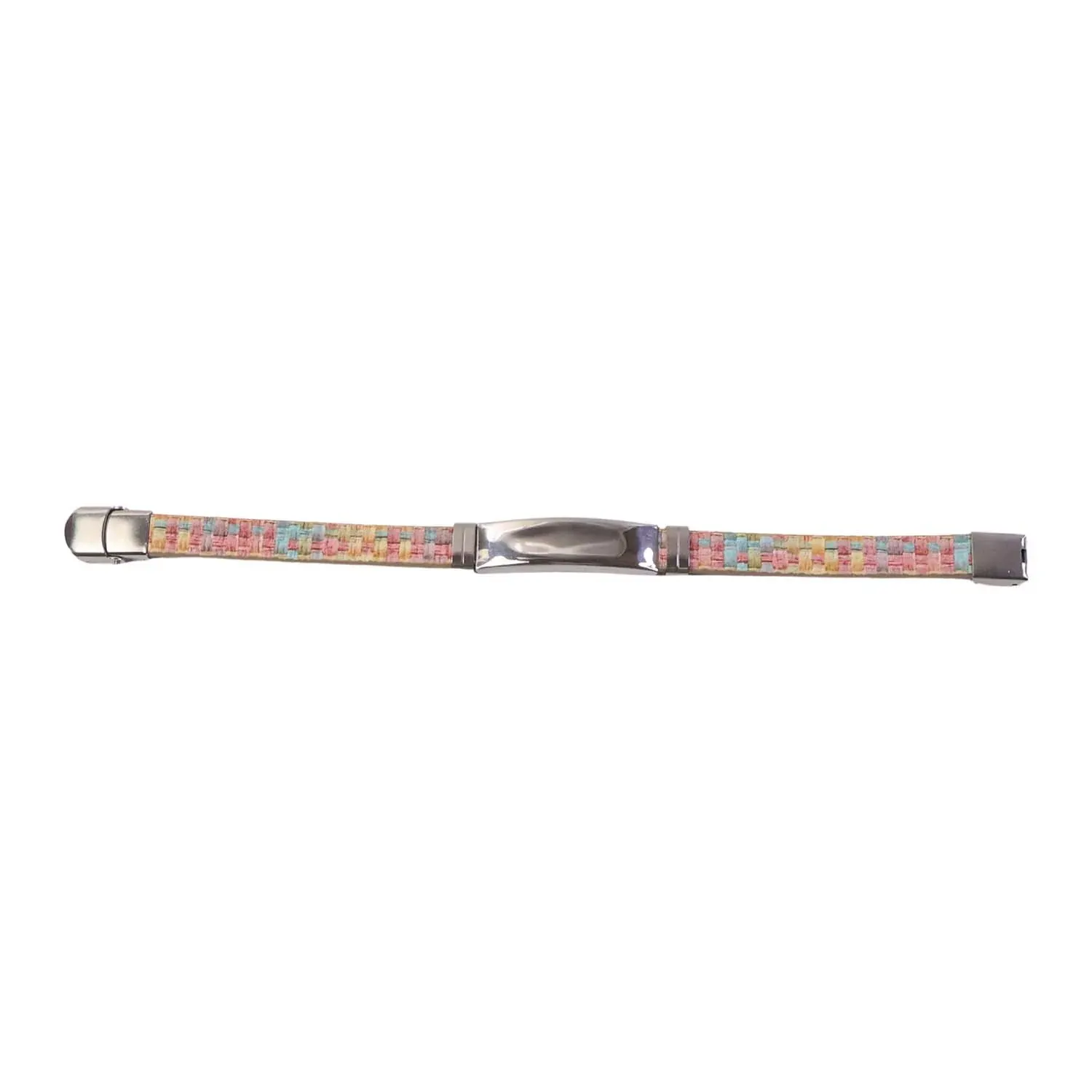 Premium Fancy Wrist Bracelet with Multicolor Woven Design (1 Pc / Mix Design Belt)