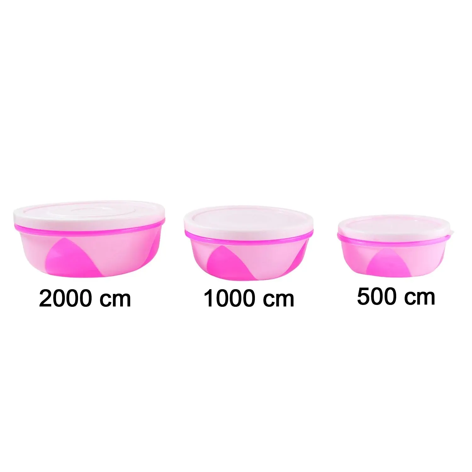 Apple Set of 3 Plastic Storage Containers (1 Pc)
