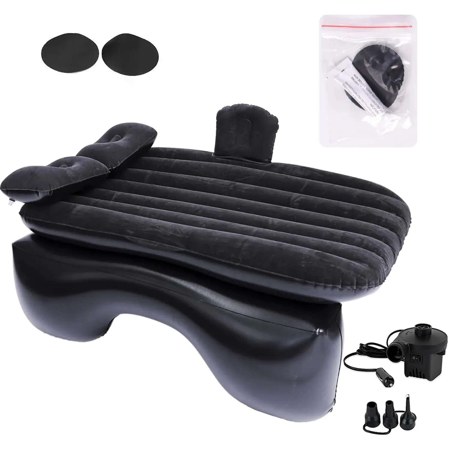 Inflatable Car Air Mattress Bed (132 Ã— 96 cm, 1 Set)