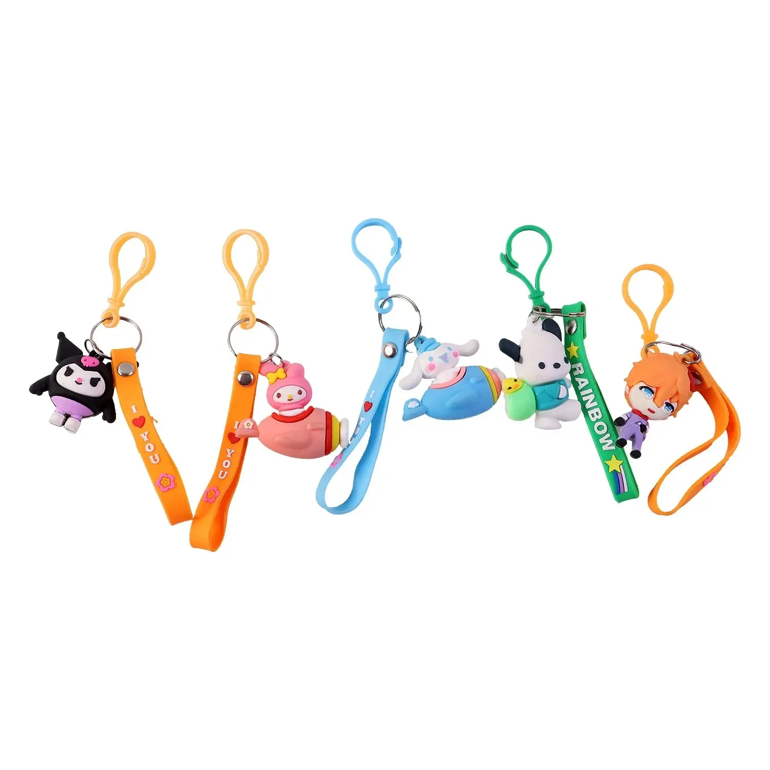 Cute Cartoon Character Bag Charm Keychain (1 Pc, Mix Design)