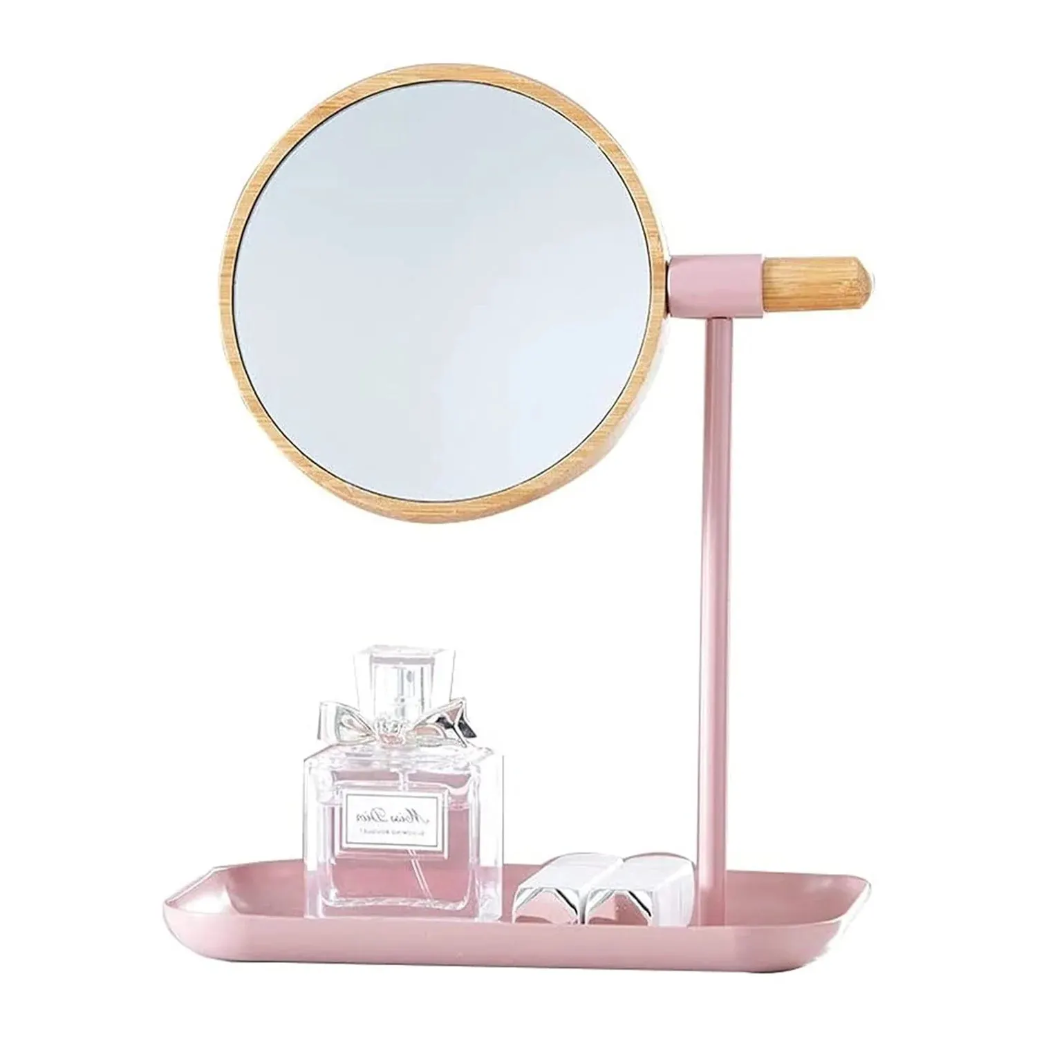Modern Round Tabletop Makeup Mirror (1 Set)