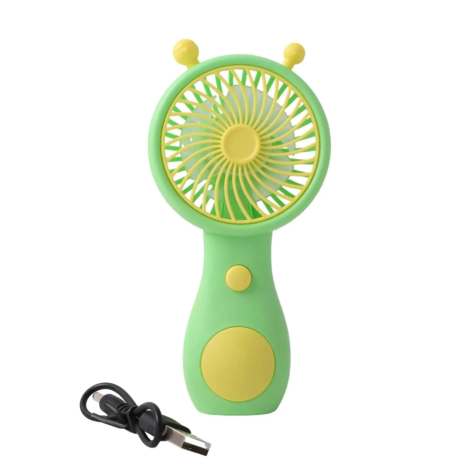 Cute Cartoon Style Rechargeable Mini Handheld Fan (1 Pc)