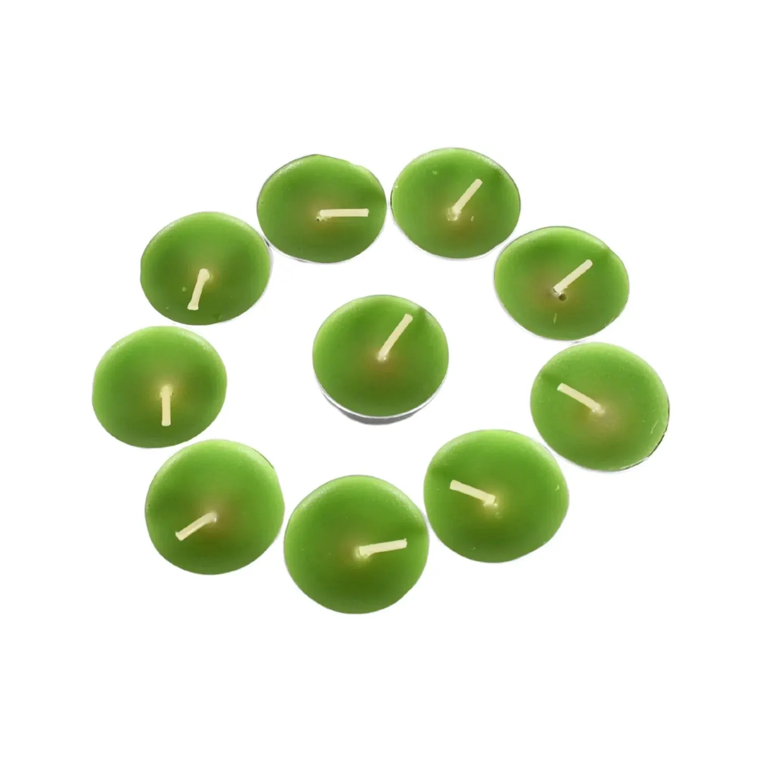 8â€“9 hour unscented smokeless candles for festivals, parties & dinners (10 pc)