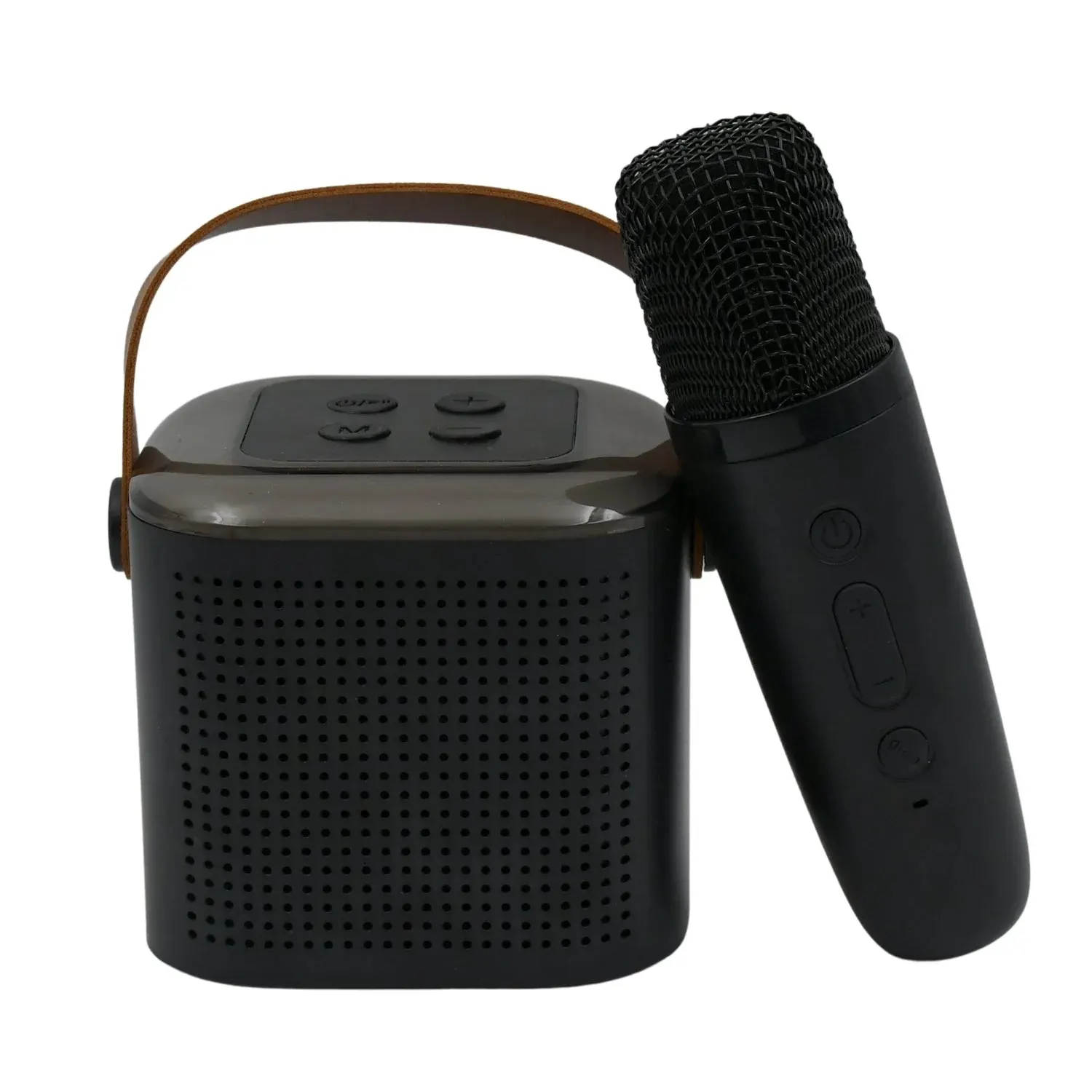 Wireless Speaker Microphone Set, RGB Light Support Memory Card PortableKaraoke Machine Perfect for Travel TV