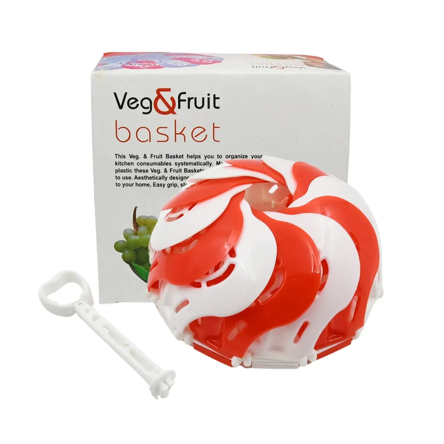 Folding fruit basket hanging stand â€“ lotus shape tray for fruits & vegetables (1 pc)