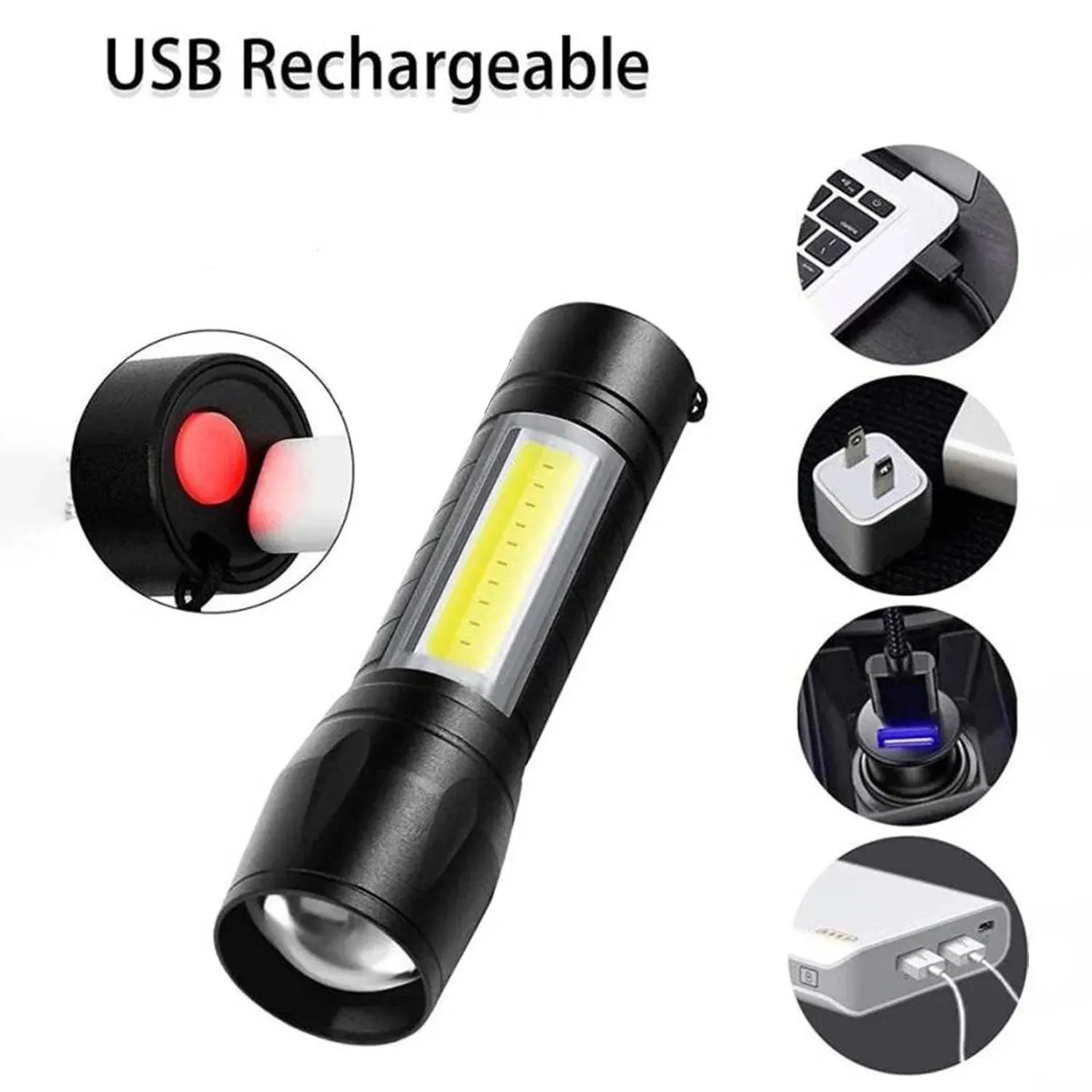 Led usb rechargeable mini flashlight â€“ ultra bright tactical light