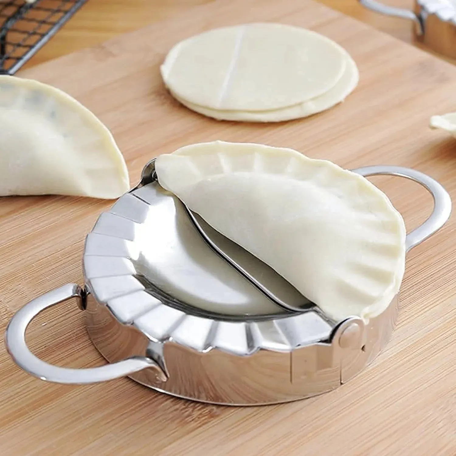 Stainless Steel Dumpling Maker Easy & Reliable Dumplings, Ghughra maker Every Time (1 Pc)