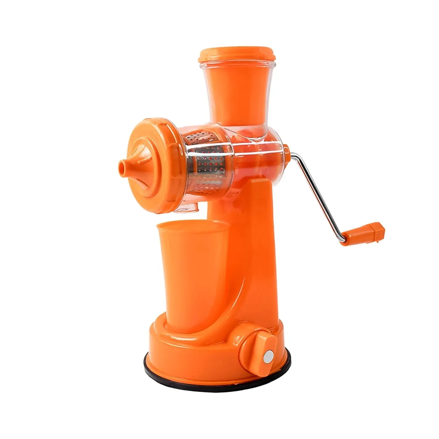 Manual Fruit Vegetable Juicer with Juice Cup and Waste Collector
